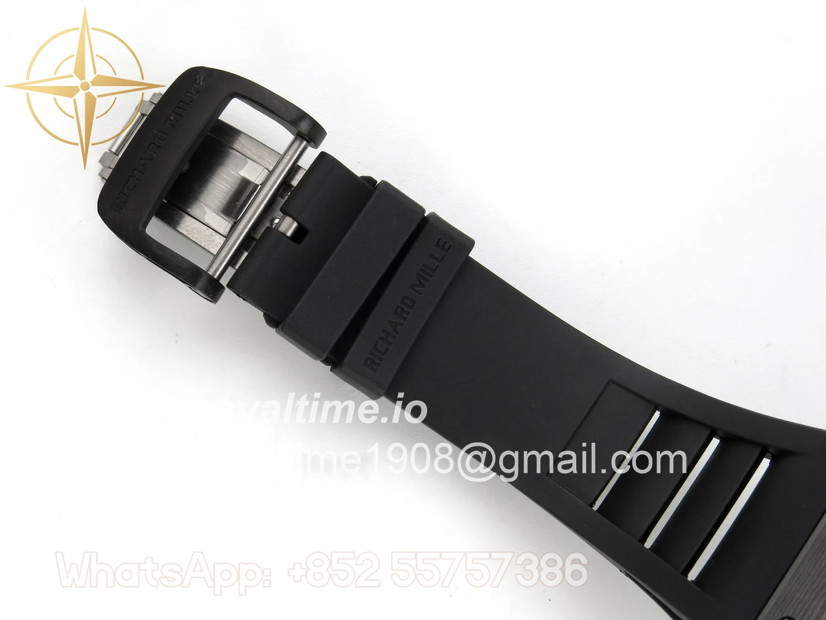 Richard Mille RM035-01 Black Carbon ZF Skeleton Dial On Black Rubber Strap RMUL2 - Image 12