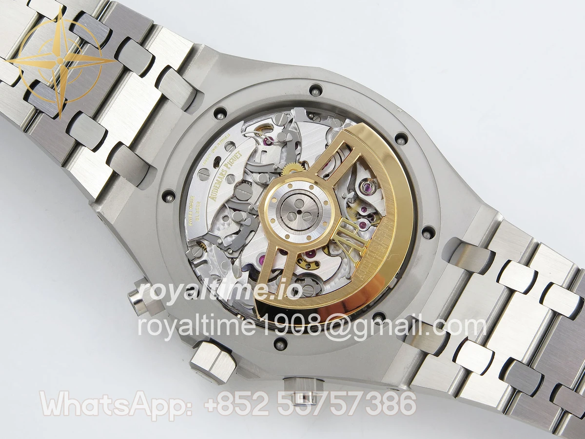 Audemars Piguet Royal Oak Chrono 26240 SS APSF Silver Dial on SS Bracelet SA4401 V2 (Free Sprung) - Image 12