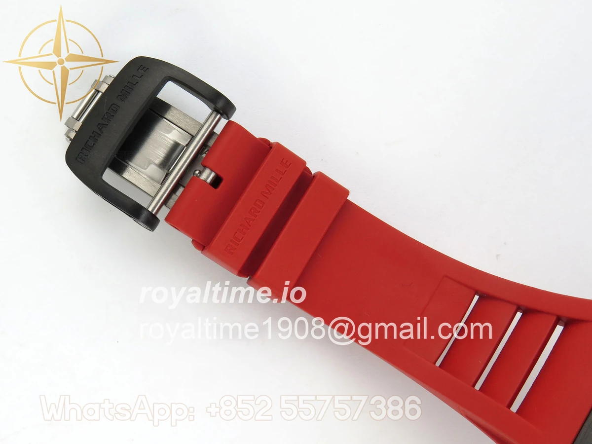 Richard Mille RM035-01 Black Carbon ZF Skeleton Dial On Red Rubber Strap RMUL2 - Image 12