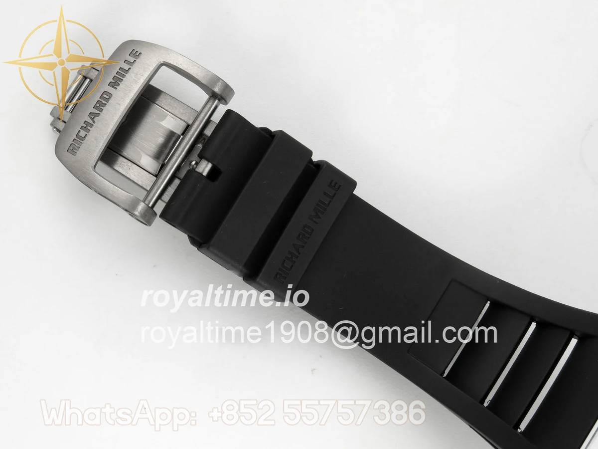 Richard Mille RM035-01 White Carbon ZF Skeleton Dial On Black Rubber Strap RMUL2 - Image 12