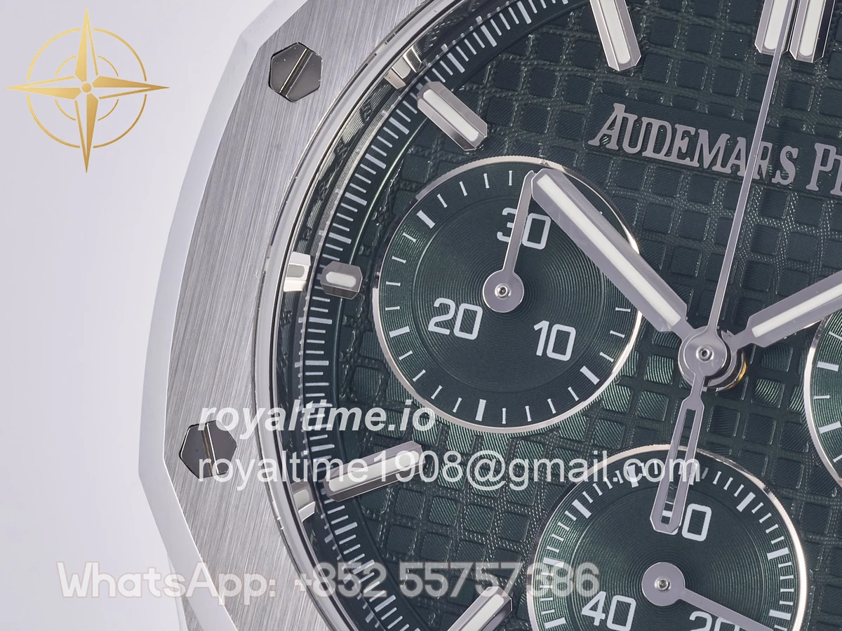 Audemars Piguet Royal Oak Chrono 26240 SS DDF Green Dial on SS Bracelet DD4401 (50th Anniversary) - Image 12