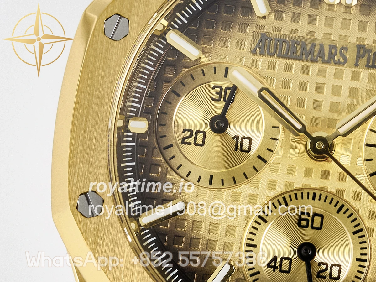 Audemars Piguet Royal Oak Chrono 26240 YG APSF YG Dial on YG Bracelet SA4401 - Image 12