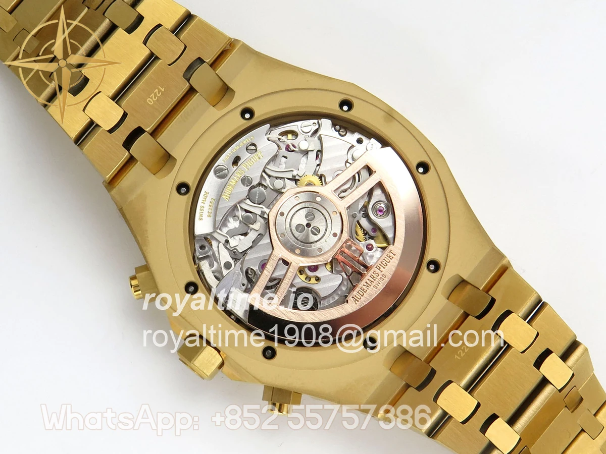 Audemars Piguet Royal Oak Chrono 26240 YG DDSF YG Smoked Dial on YG Bracelet DD4401 - Image 12