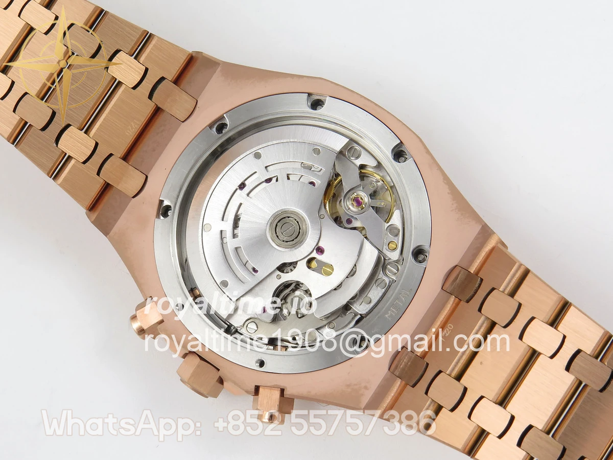 Audemars Piguet Royal Oak Chrono 26331 RG APWF Blue/RG Dial on RG Bracelet A2385 - Image 12