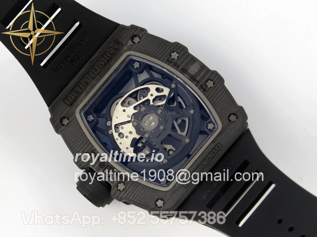 Richard Mille RM035-02 NTPT ZF Skeleton Dial on Black Rubber Strap RMAL1 V7 - Image 12