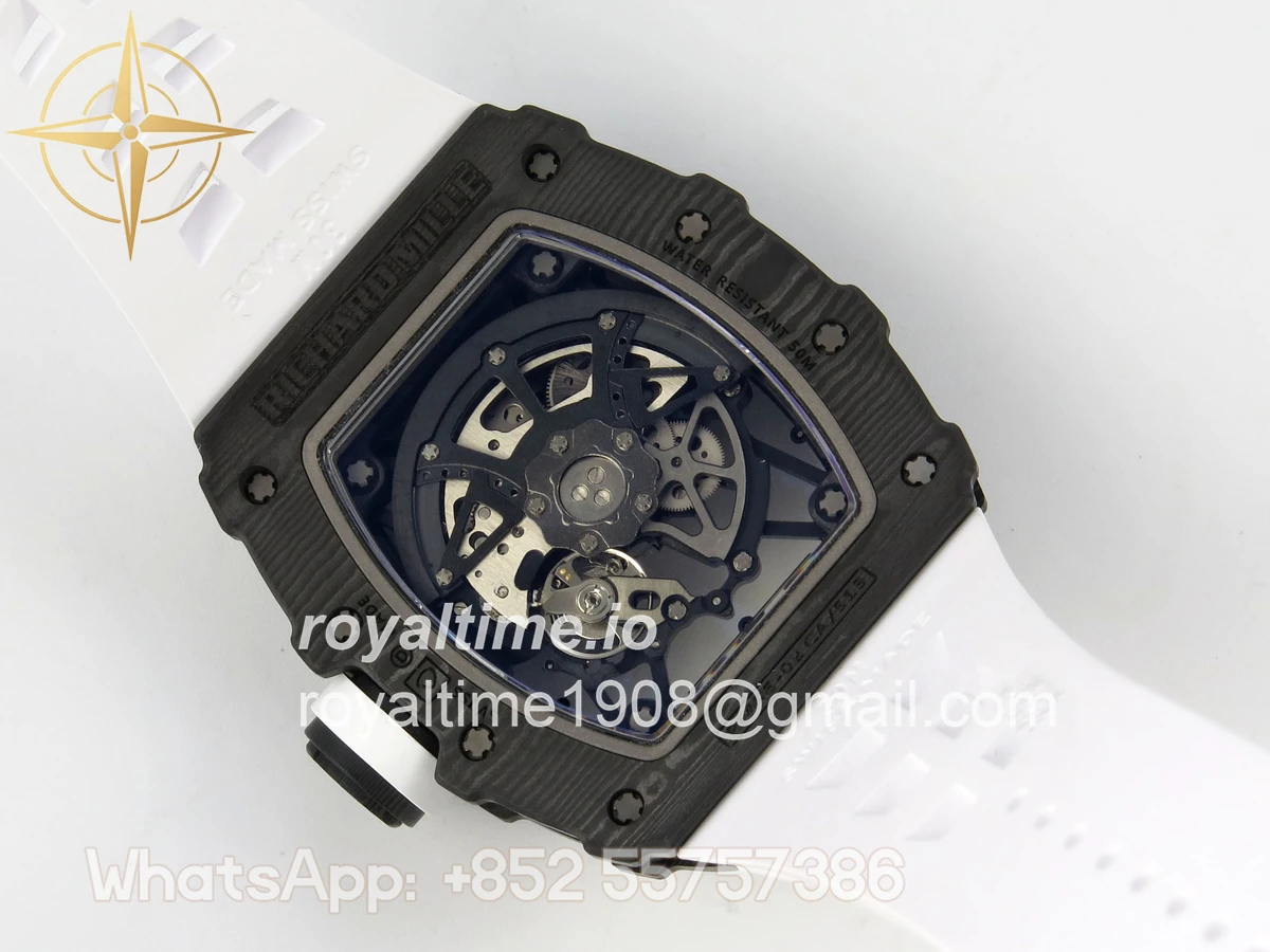 Richard Mille RM035-02 NTPT ZF Skeleton Dial on White Rubber Strap RMAL1 V7 - Image 12