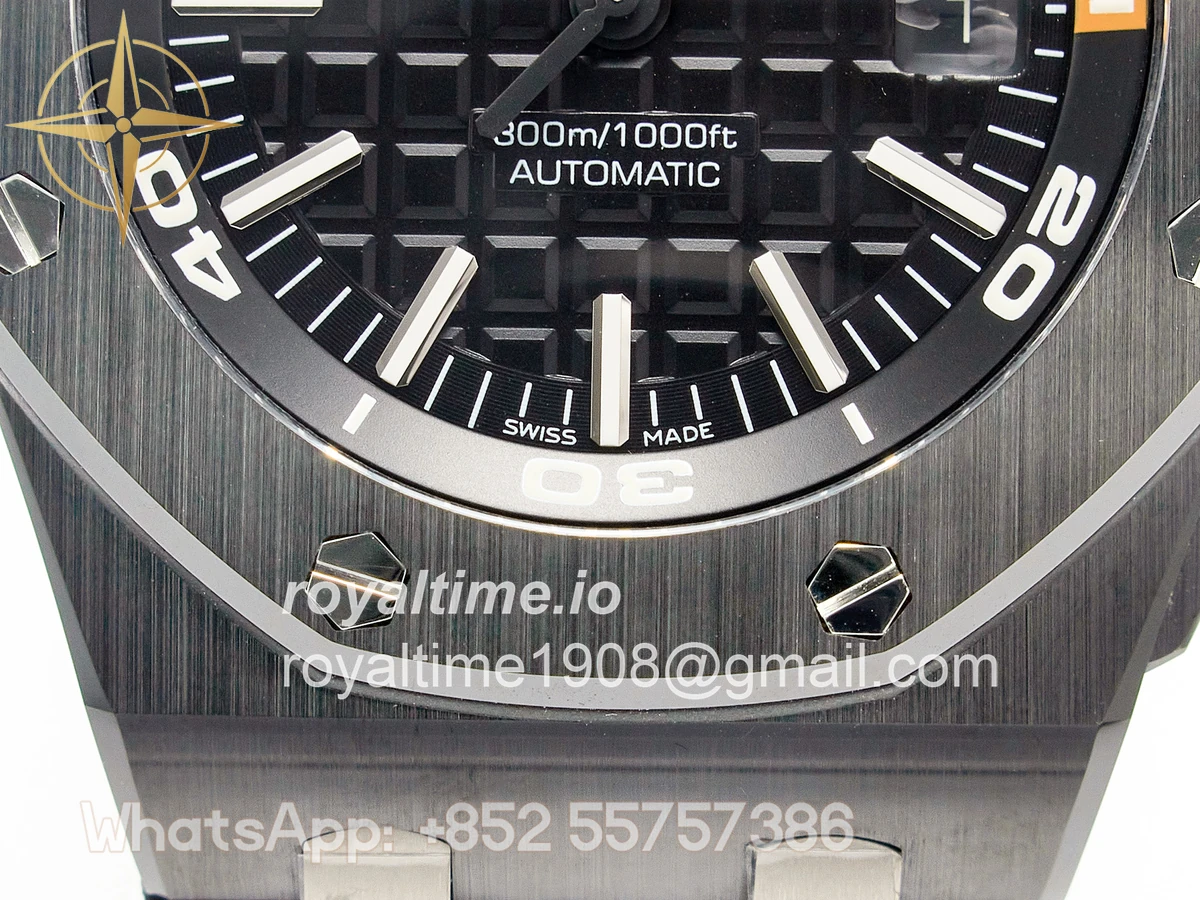 Audemars Piguet Royal Oak Offshore Diver 15707 Black Ceramic ZF SA3120 - Image 12