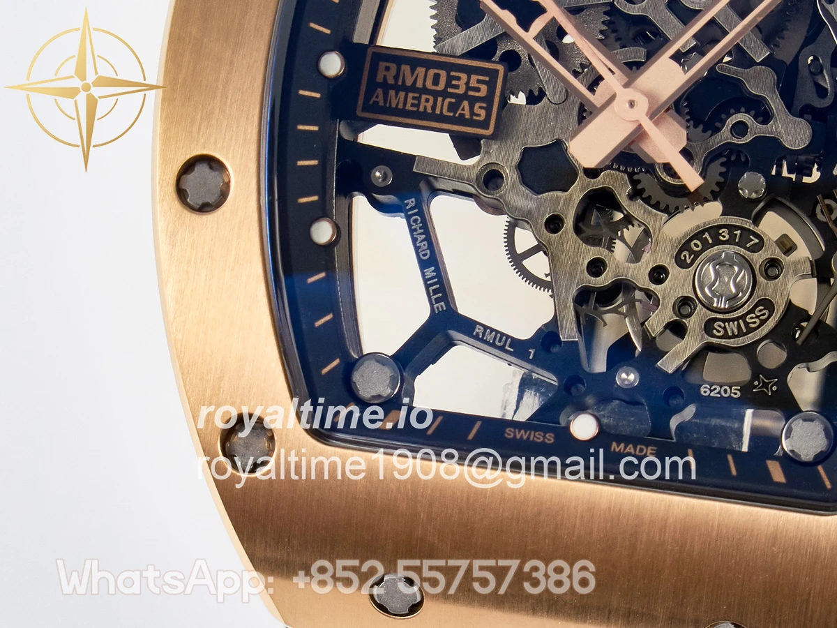 Richard Mille RM035-02 RG SONIC Skeleton Dial on Black Rubber Strap RMUL1 - Image 12