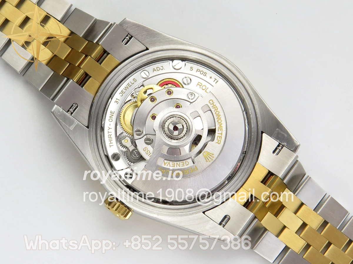 Rolex DateJust 36 126233 QF YG Stick Dial on Jubilee Bracelet QF3235 - Image 12