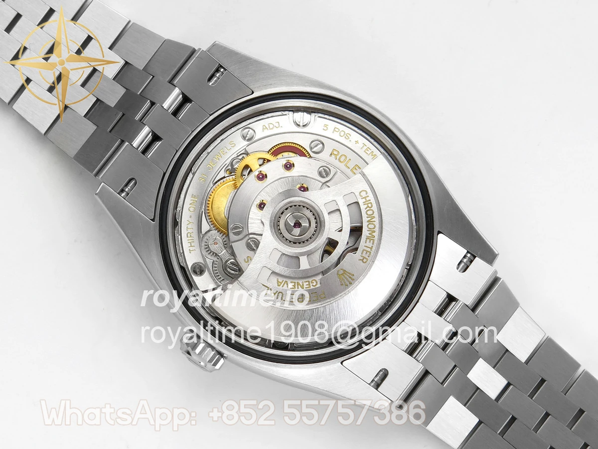 Rolex DateJust 36 126334 904L SS Clean Plus Black Diamonds Dial on Jubilee Bracelet DD3235 - Image 12