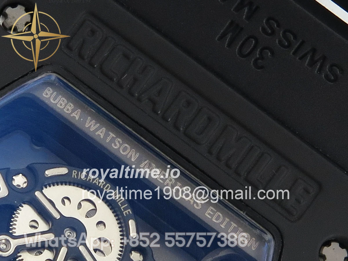 Richard Mille RM055 Black Ceramic APSF on Black/Red Inner Bezel on Black Rubber Strap RMUL2 - Image 12