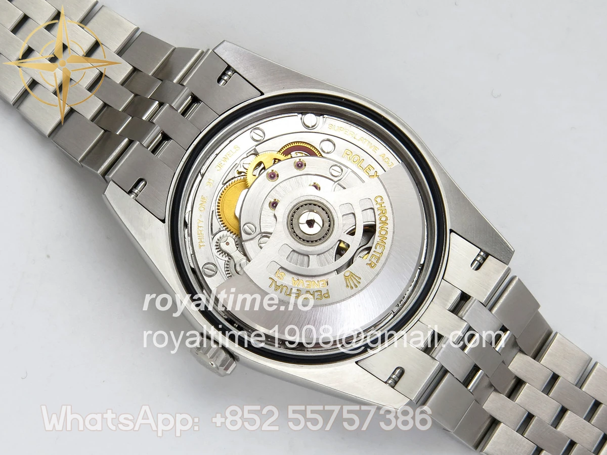 Rolex DateJust 36 SS 126234 ARF Purple Diamond Roman Dial on Jubilee Bracelet DD3235 - Image 12