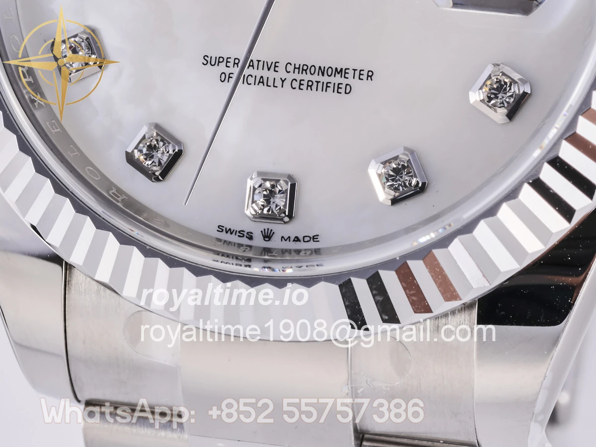 Rolex DateJust 41 126334 Clean Plus 904L Steel White MOP Diamonds Dial on Oyster Bracelet DD3235 - Image 12