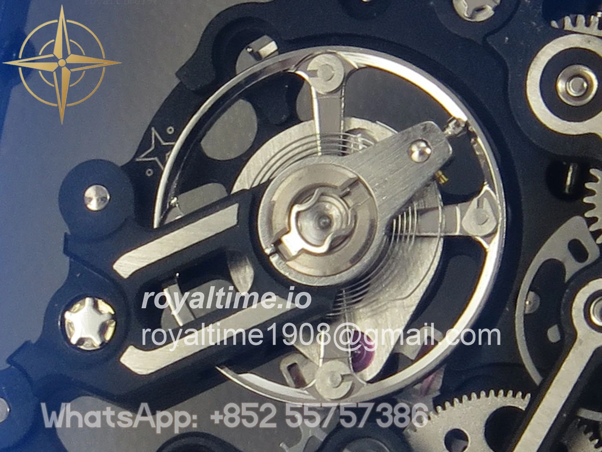 Richard Mille AVF RM055 Gray Cemira on Gray Rubber Strap Vaucher RMUL2 Free Sprung (Mod) - Image 13