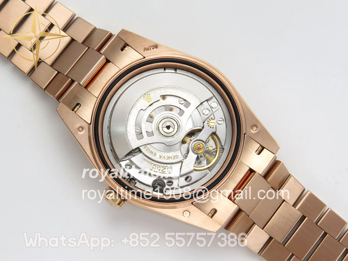 Rolex Day Date 40 RG TMF Brown Roman Dial on President Bracelet VR3255 (220g) - Image 13