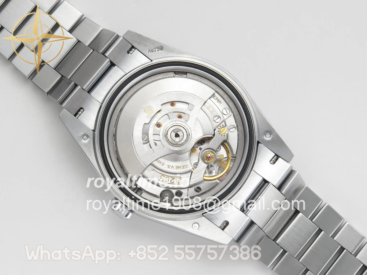 Rolex Day Date 40 SS TMF Ice Blue Crystal Dial on President Bracelet VR3255 (220g) - Image 13