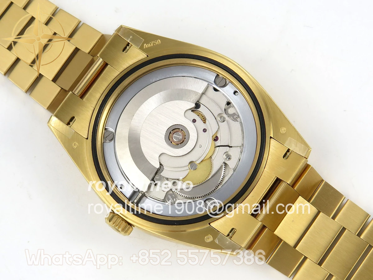 Rolex Day Date 40 YG 228238 QF Silver Roman Dial on President Bracelet A2836 V6 (200g) - Image 13