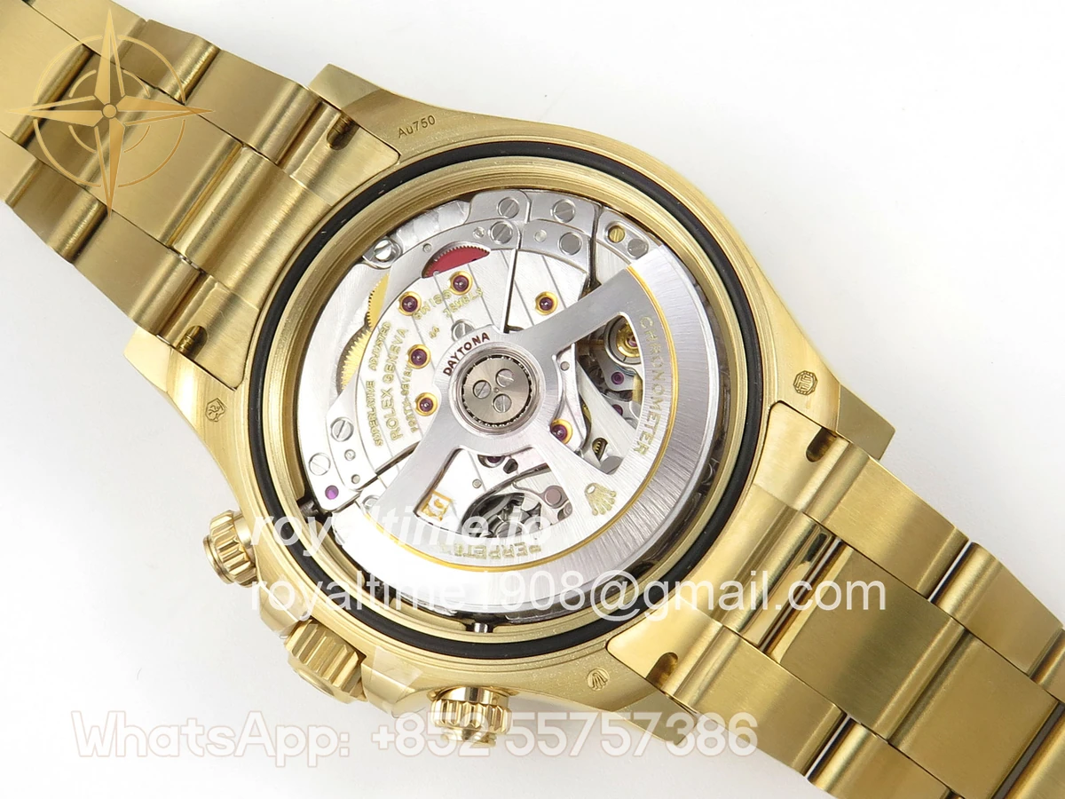 Rolex Daytona 126508 AVF Black/YG Diamonds Dial on YG Bracelet DD4131 (Mod) - Image 13