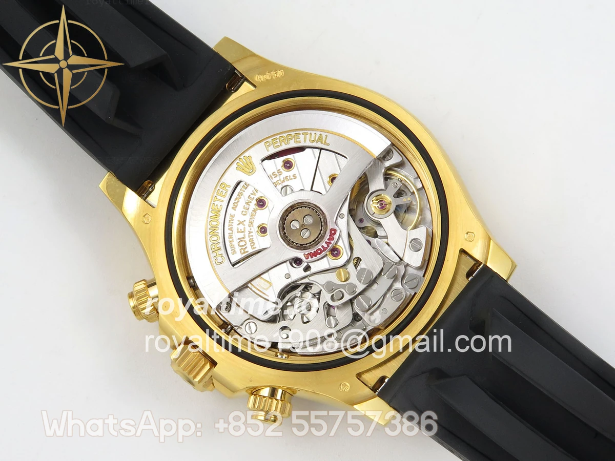 Rolex Daytona 126518 ARF Black/YG Diamonds Dial on Oysterflex Strap DD4131 V2 (Weighted) - Image 13