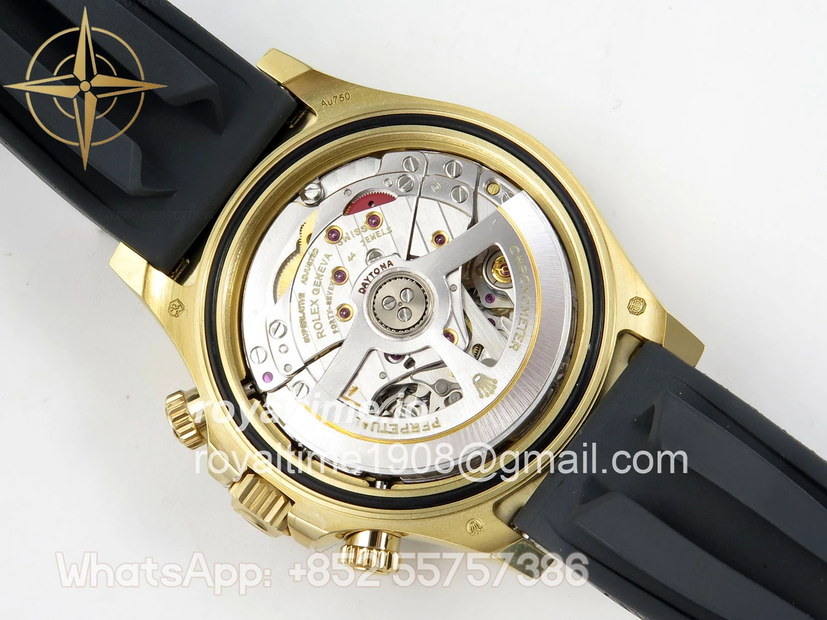 Rolex Daytona 126518 AVF Black/YG Diamonds Dial on Oysterflex Strap DD4131 (Mod) - Image 13