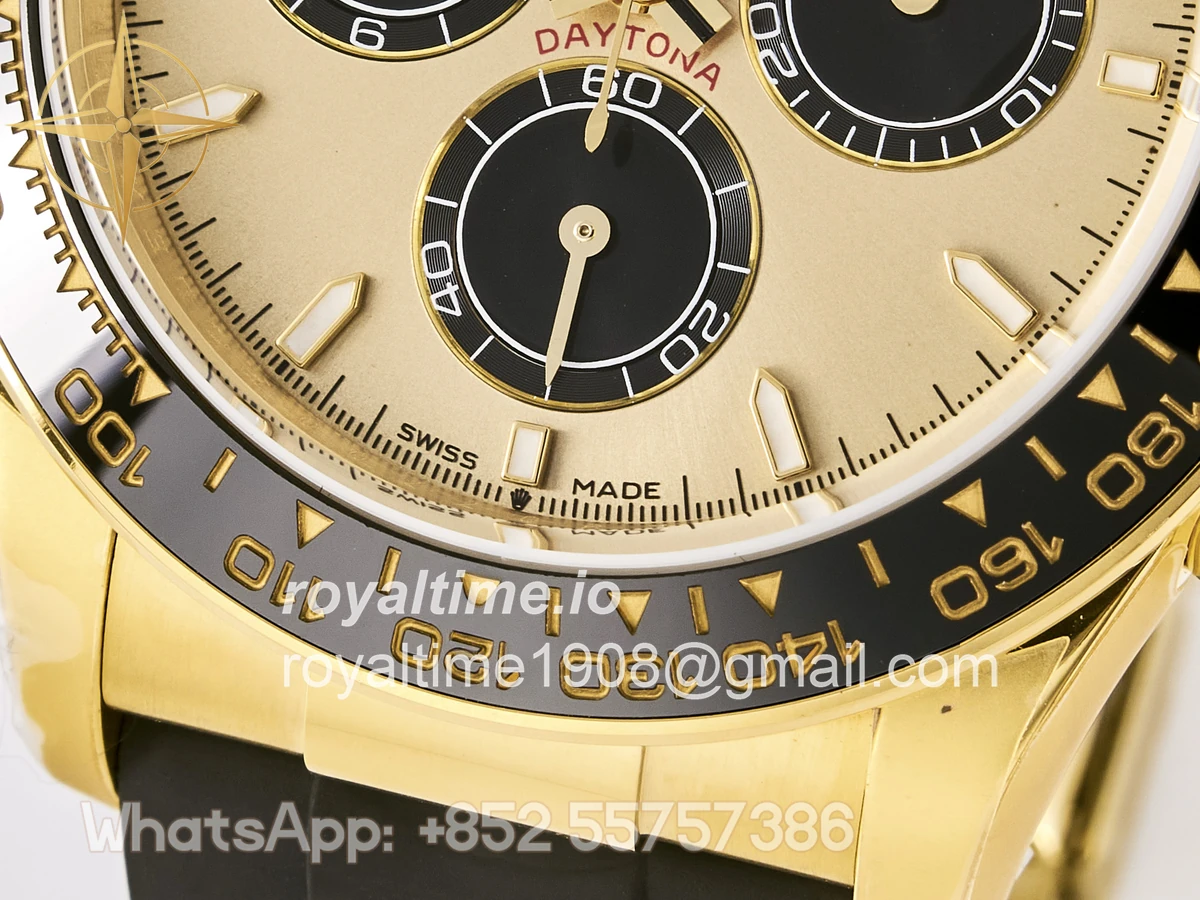 Rolex Daytona 126518 TMF YG/Black Dial on Oysterflex Strap DD4131 - Image 13