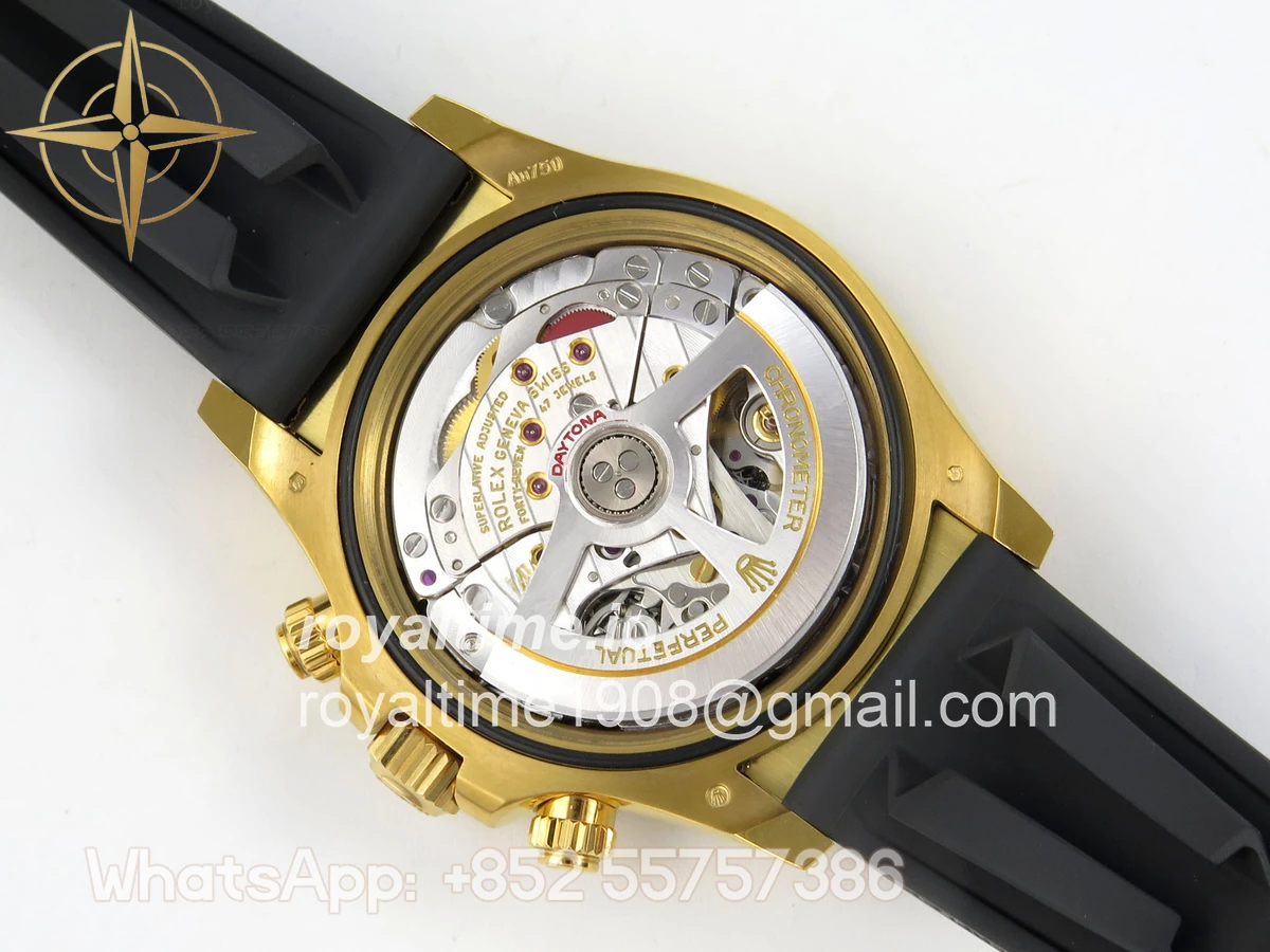 Rolex Daytona 126518 YG Clean Plus Tiffany Blue Dial on Black Rubber Strap DD4131 - Image 13