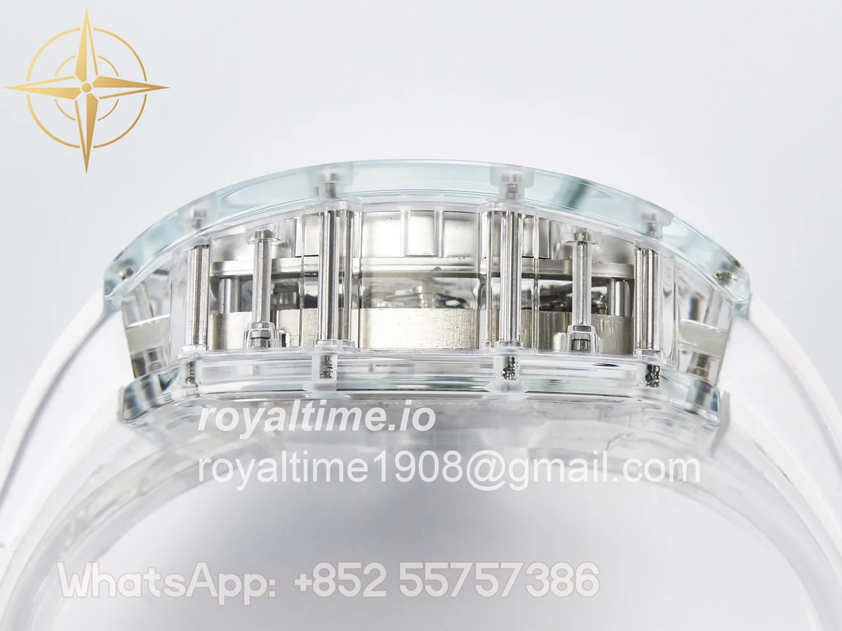 Richard Mille RM56-01 Transparent Tourbillon RMF Skeleton Dial on White Rubber Strap - Image 13