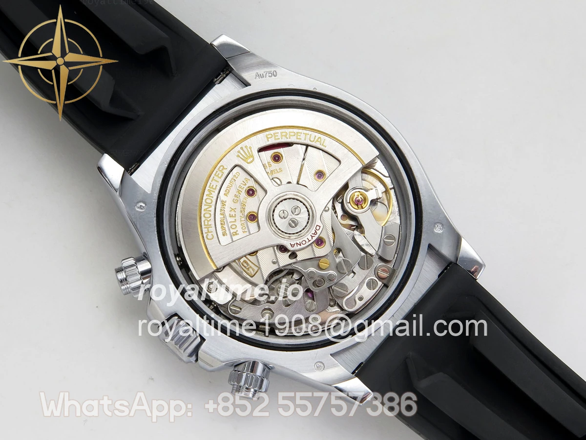 Rolex Daytona 126519 QF Black/Silver Dial on Oysterflex Strap JH4131 V18 (Free Sprung) Weighted 157g - Image 13