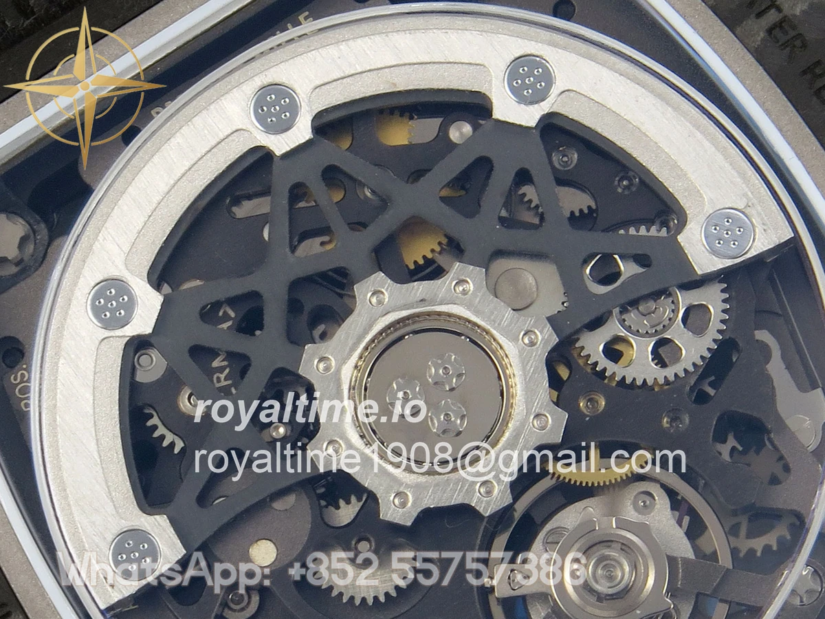 Richard Mille AVF RM67-02 France Black NTPT Spain Skeleton Dial on Blue Elastic strap CRMA7 - Image 13