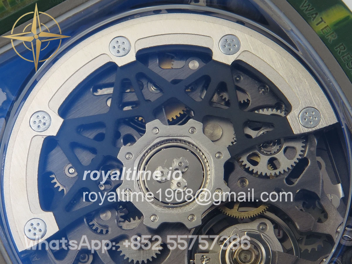 Richard Mille RM67-02 Real Green NTPT VAF Skeleton Dial On Green Nylon strap CRMA7 - Image 13