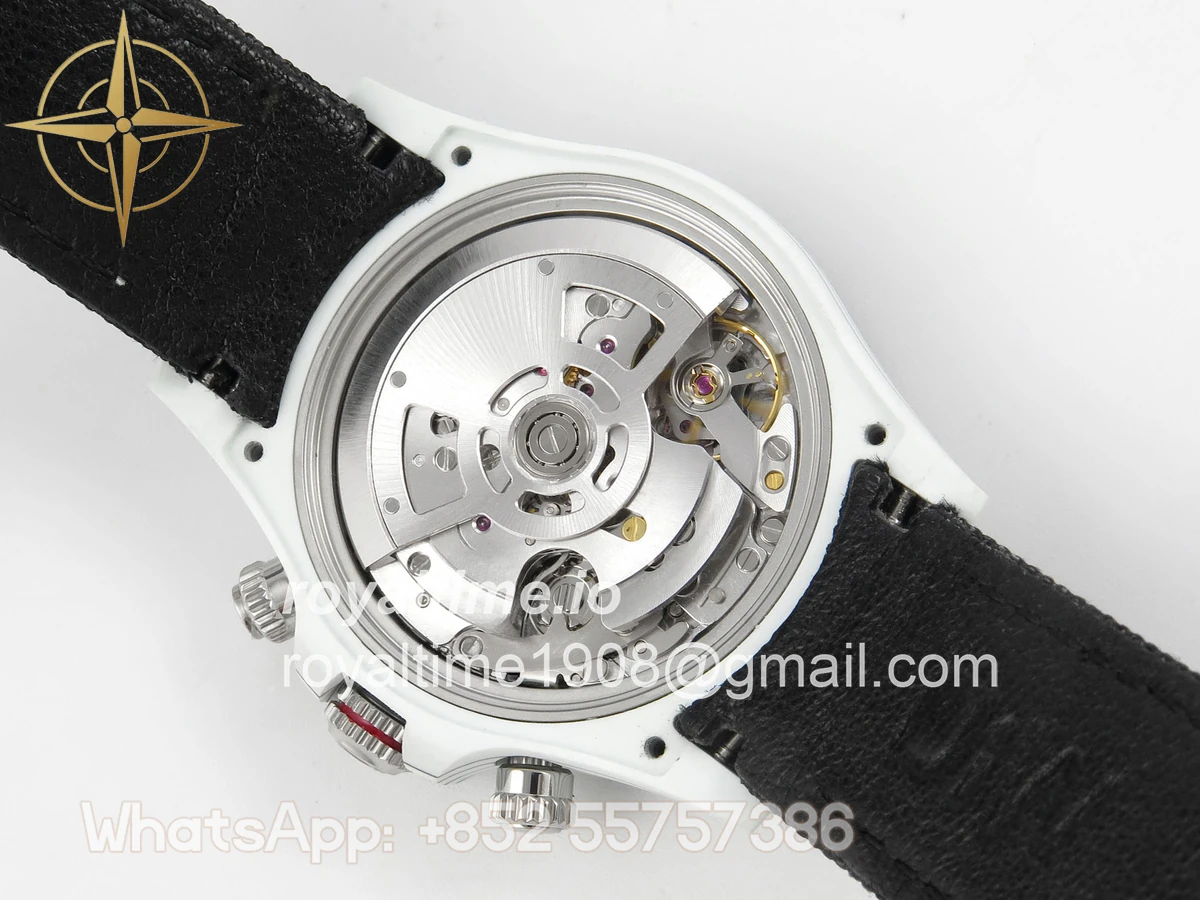 Rolex Daytona DIW Porsche 911 s/t White Carbon DIWF Blue Dial on Black Nylon Strap DD4801 - Image 13