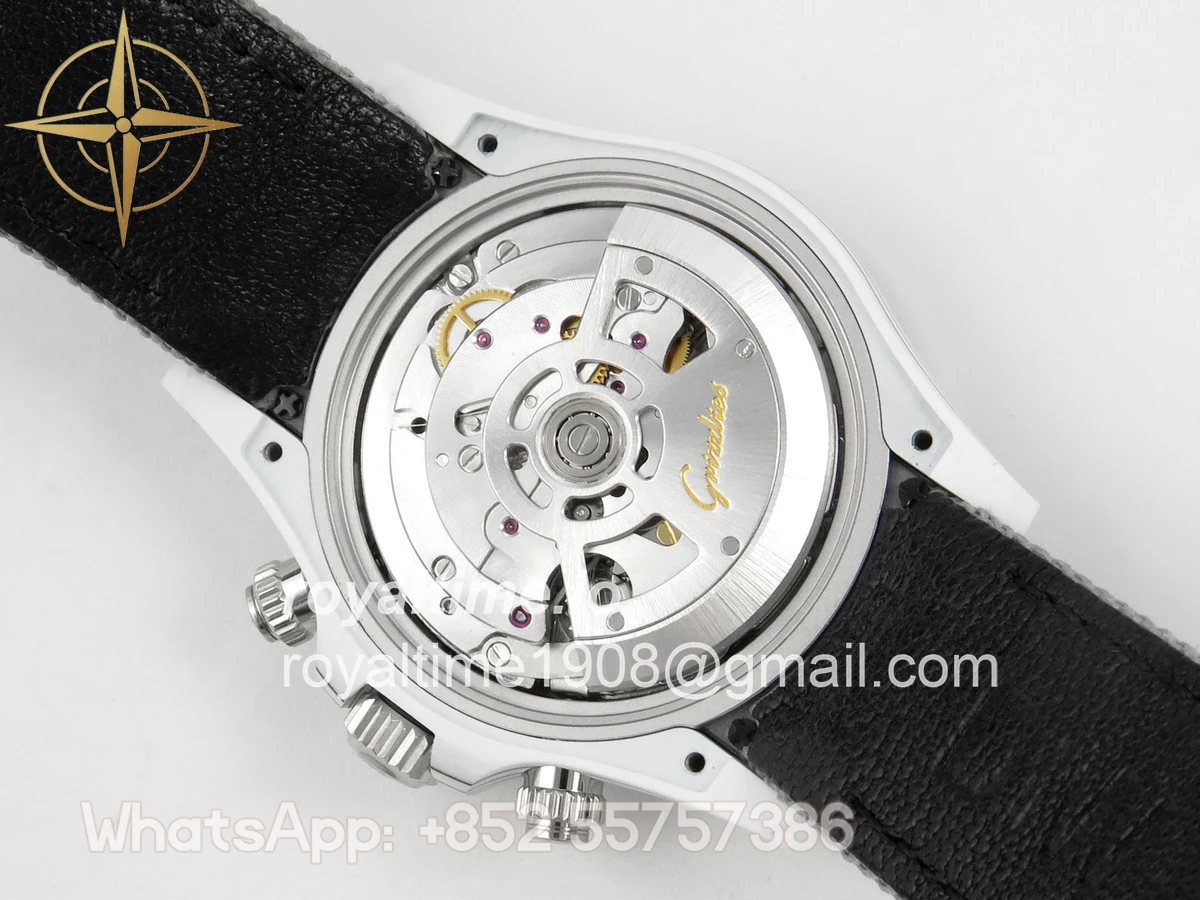 Rolex Daytona DIW White Carbon Case DIWF Edition Gray/Black Crystal Dial Crystal Bezel on Gray Nylon Strap DD4801 - Image 13