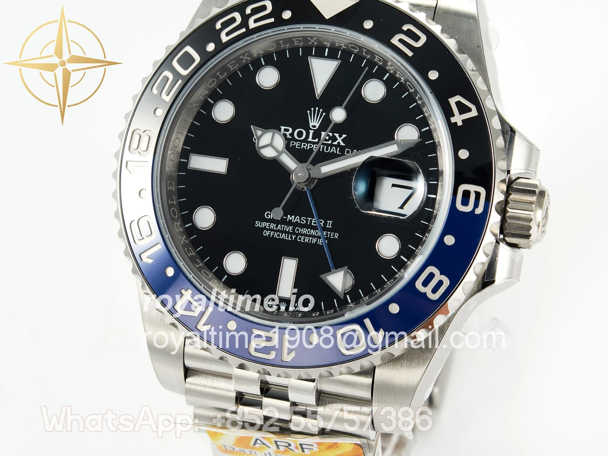 Rolex GMT-Master II 126710 BLNR Black/Blue Ceramic ARF on Jubilee Bracelet DD3285 CHS V3 - Image 13
