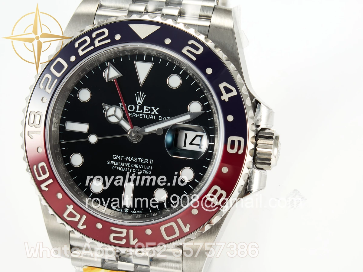 Rolex GMT-Master II 126710 Blue/Red Ceramic ARF on Jubilee Bracelet DD3285 CHS V3 - Image 13