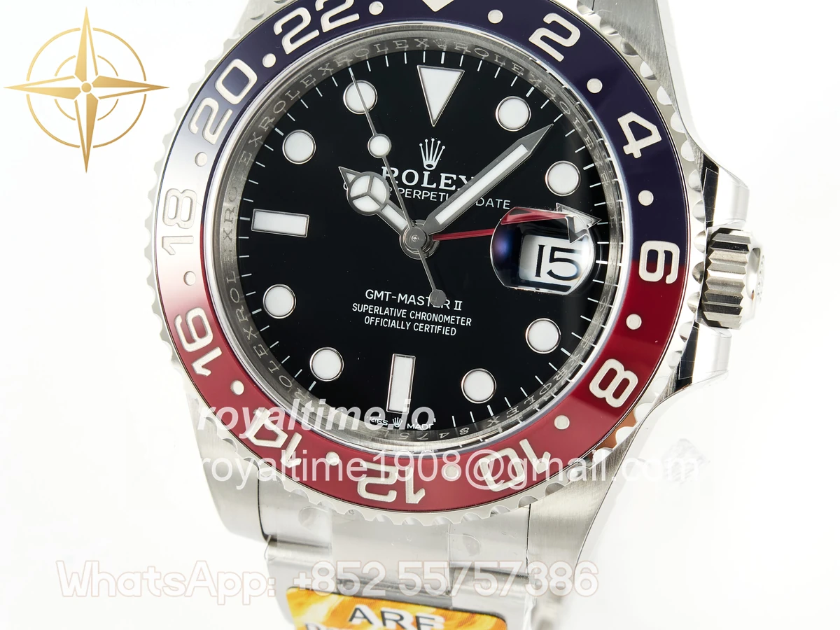 Rolex GMT-Master II 126710 Blue/Red Ceramic ARF on Oyster Bracelet DD3285 CHS V3 - Image 13
