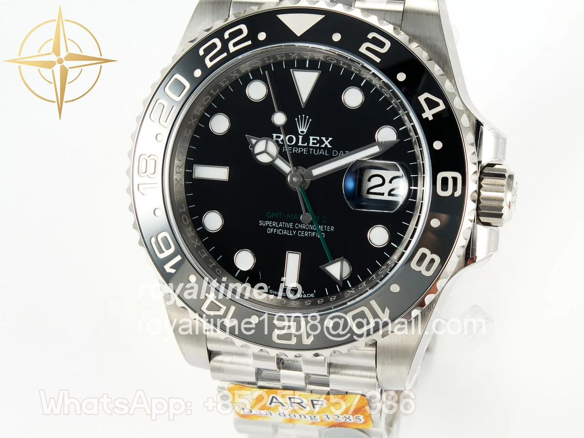 Rolex GMT-Master II 126710 GRNR Black/Gray Ceramic ARF on Jubilee Bracelet DD3285 CHS V3 - Image 13