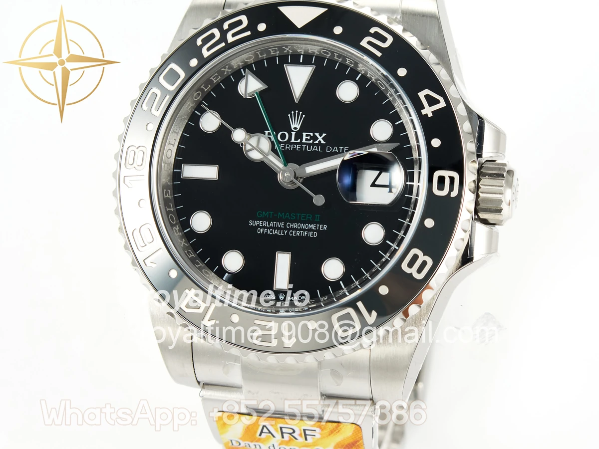 Rolex GMT-Master II 126710 GRNR Black/Gray Ceramic ARF on Oyster Bracelet DD3285 CHS V3 - Image 13