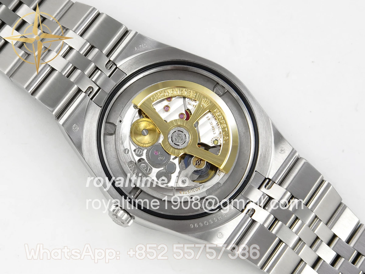 Rolex Land Dweller 127336 DIWF Ice Blue Textured Dial Diamonds Bezel on SS Bracelet A7135 - Image 13