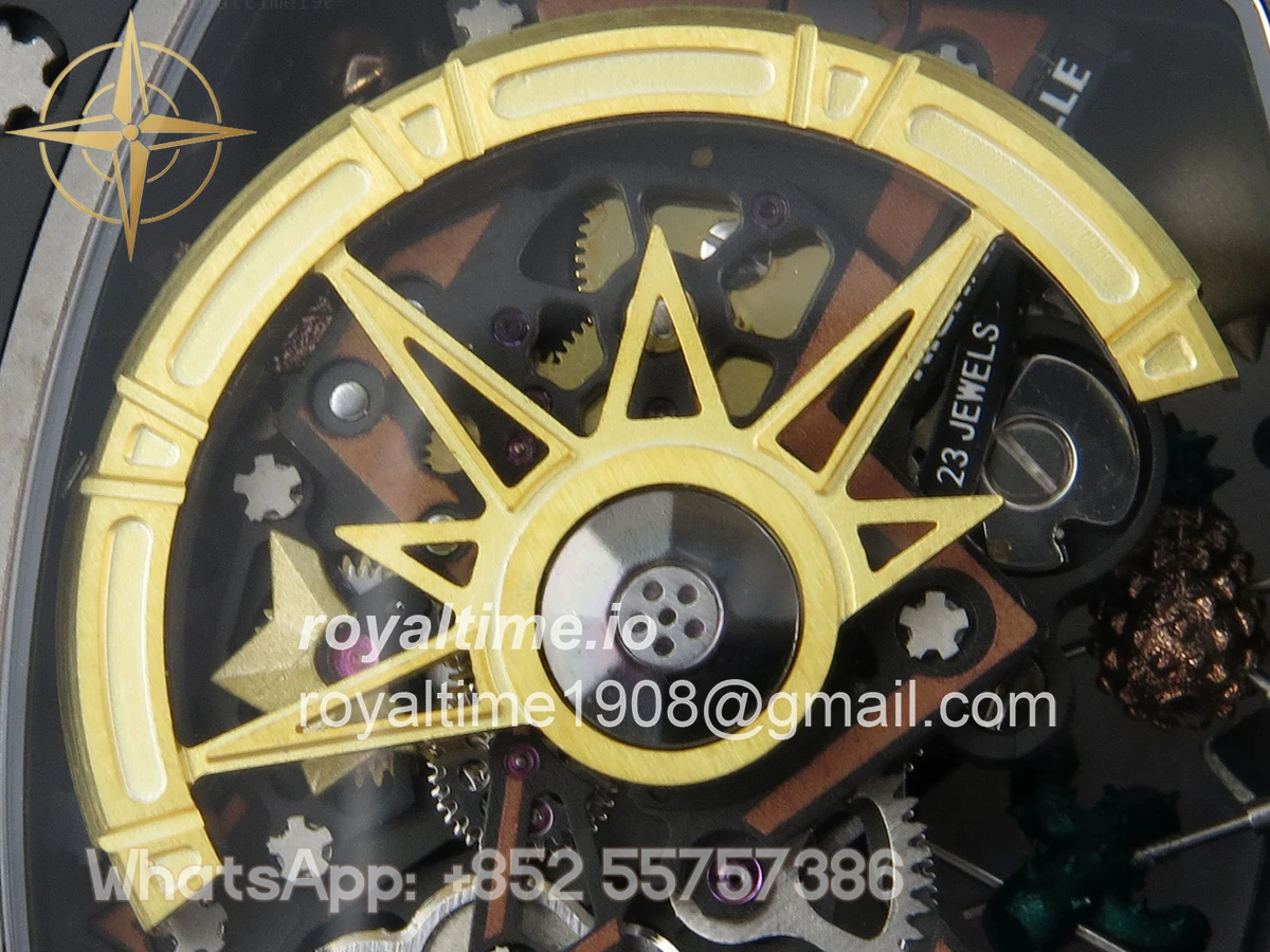Richard Mille RM88 Tourbillon Smiley White Ceramic RMF on Yellow Rubber Strap - Image 13