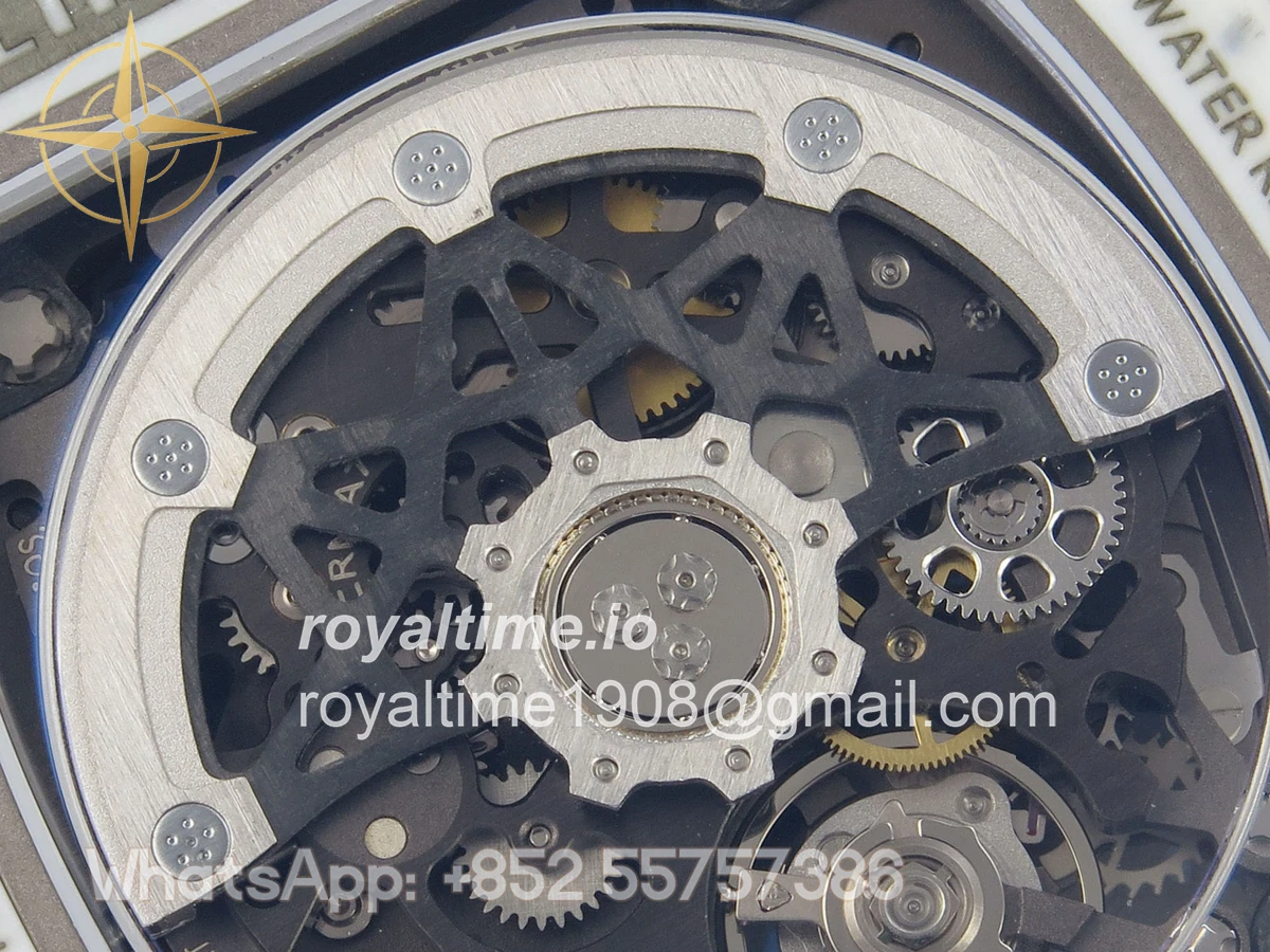 Richard Mille AVF RM67-02 France White NTPT Spain Skeleton Dial on Blue Elastic strap CRMA7 - Image 13