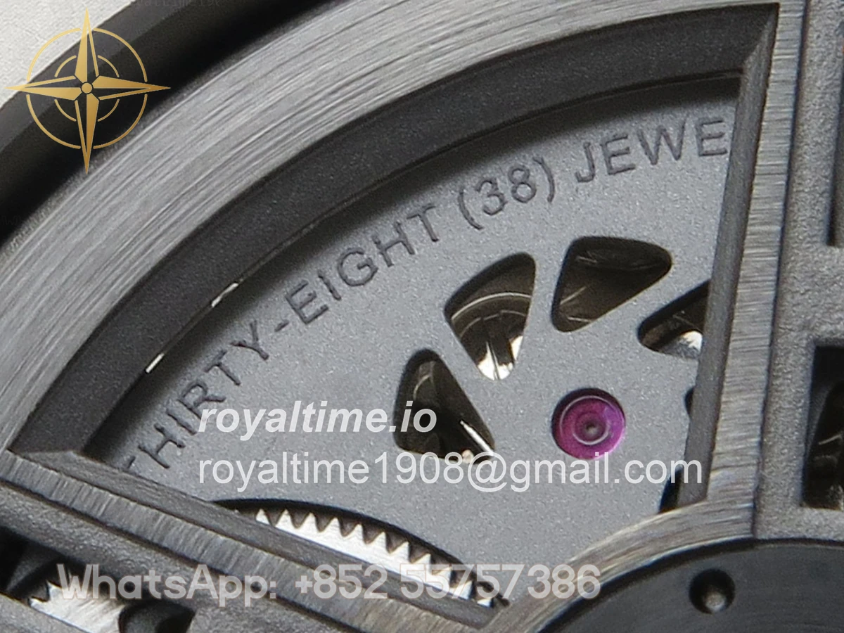 Hublot Big Bang Ferrari Titanium HBBF Carbon Fiber Bezel on Black Leather Strap A1241 - Image 13