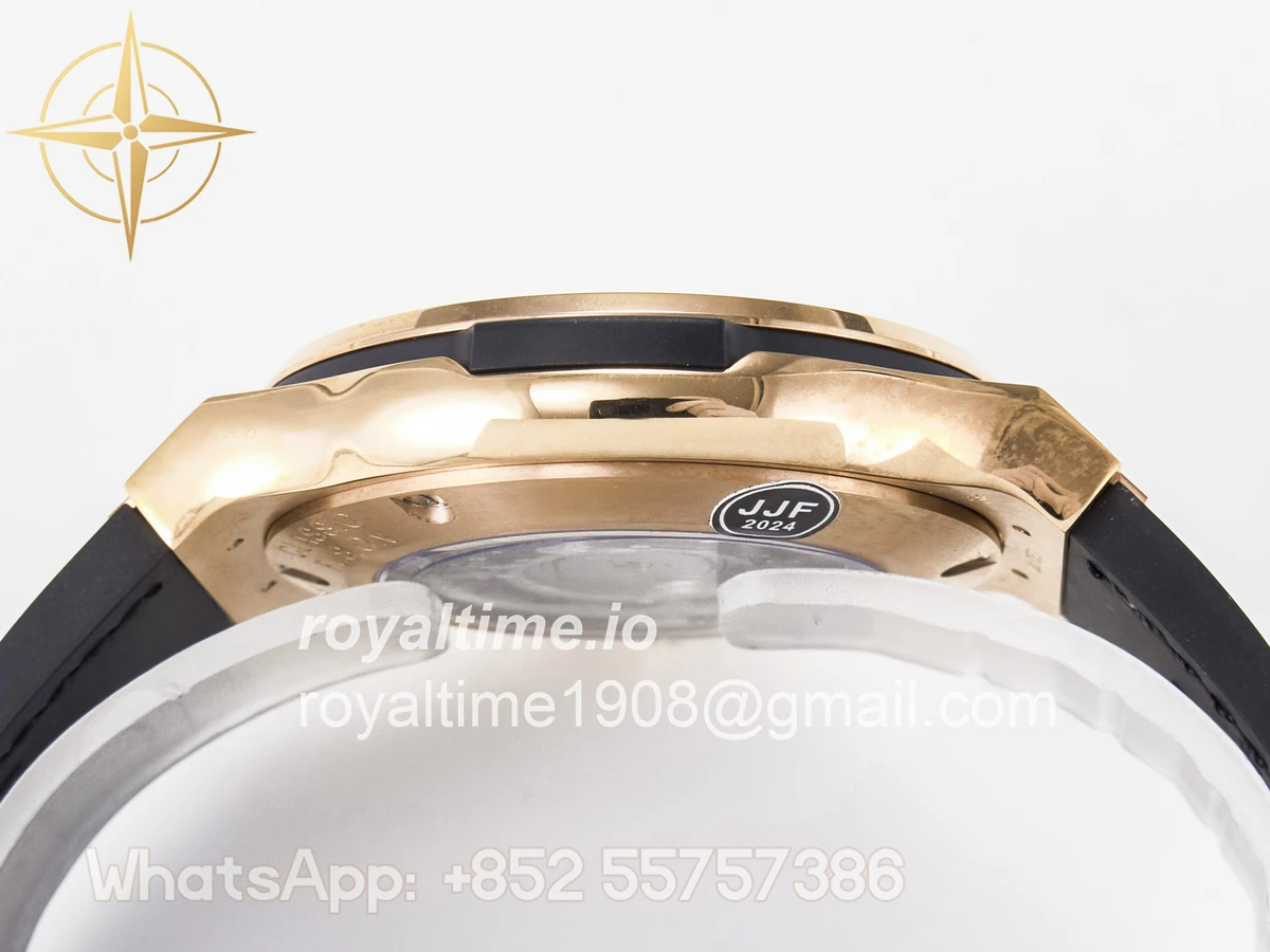 Hublot Classic Fusion 38mm RG JJF Gray Dial on Black Gummy Leather Strap - Image 13