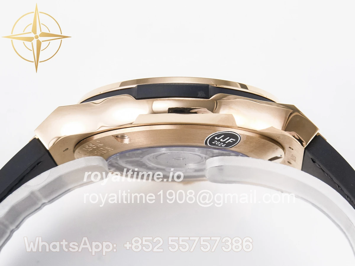 Hublot Classic Fusion 38mm RG JJF White Dial on Black Gummy Leather Strap - Image 13