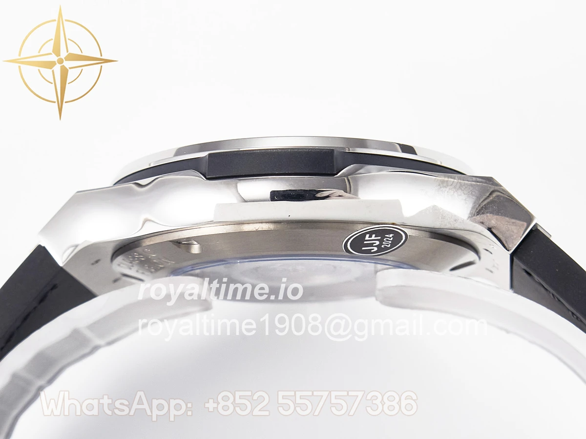 Hublot Classic Fusion 38mm SS JJF Black Dial on Black Gummy Leather Strap - Image 13