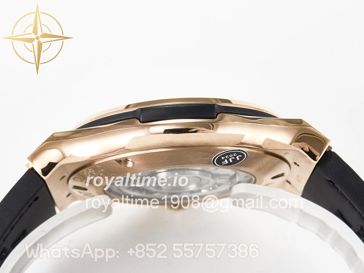 Hublot Classic Fusion 42mm RG JJF Green Dial on Green Gummy Leather Strap - Image 13