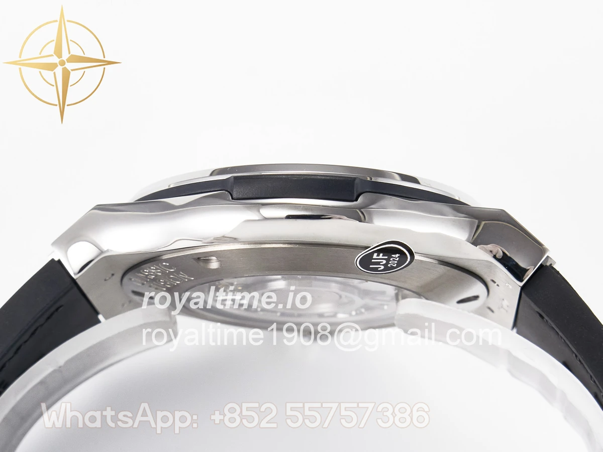 Hublot Classic Fusion 42mm SS JJF Black Dial on Black Gummy Leather Strap - Image 13
