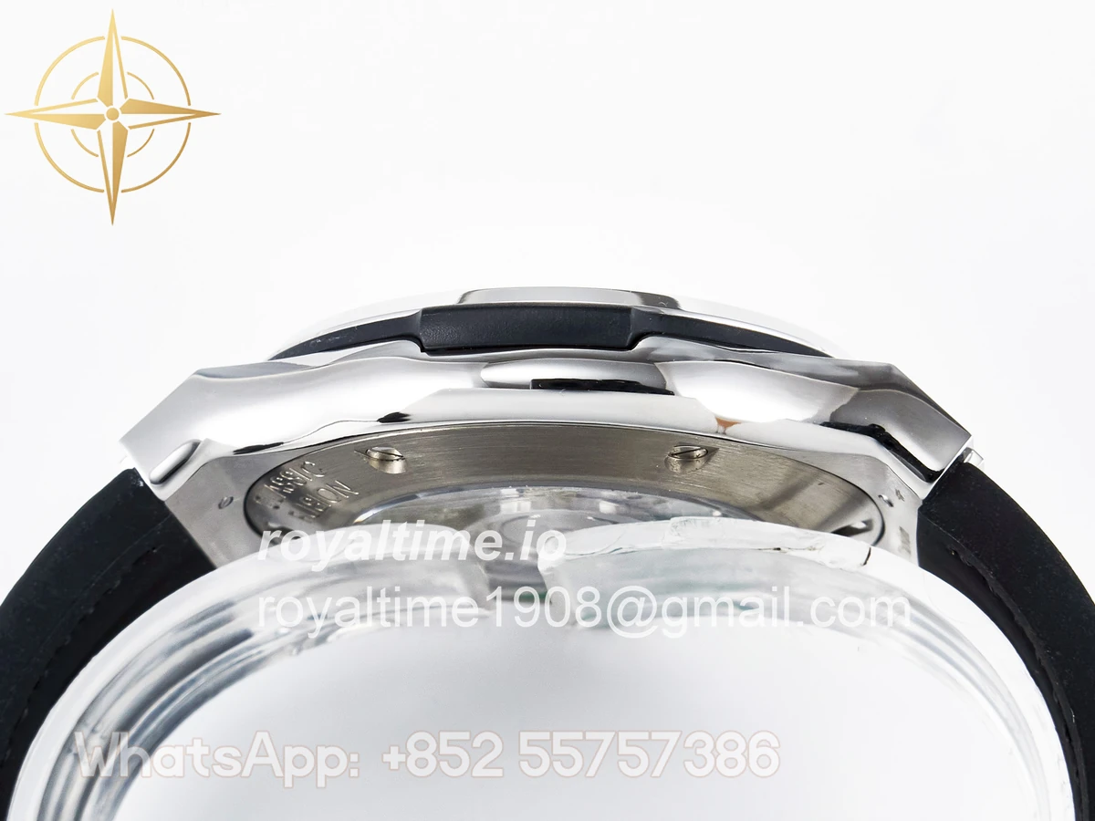 Hublot Classic Fusion Bang 42mm HBF Black Dial Diamonds Bezel on Black Leather Strap A2892 - Image 13