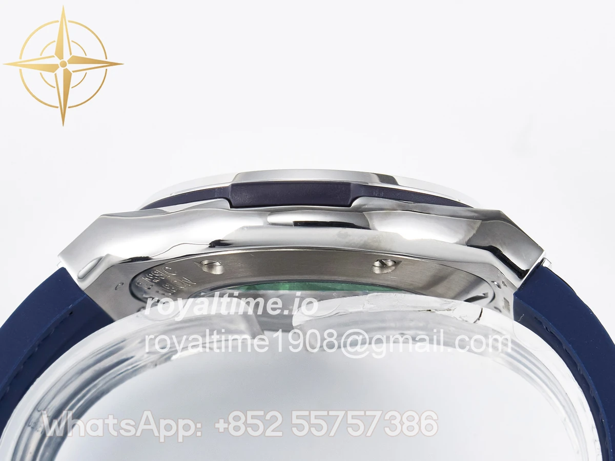 Hublot Classic Fusion Bang 42mm HBF Blue Dial Diamonds Bezel on Blue Leather Strap A2892 - Image 13