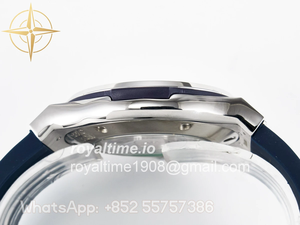 Hublot Classic Fusion Bang 42mm HBF Blue Dial Diamonds Bezel on Blue Rubber Strap A2892 - Image 13