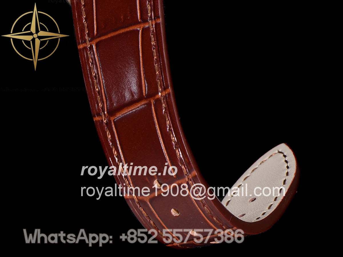 Jaeger-LeCoultre Master Calendar Silver Dial in Rose Gold on Brown Leather Strap - Image 13